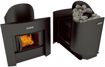Дровяная банная печь GrillD Aurora 160 Window
