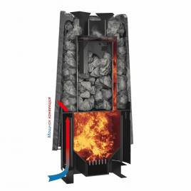Дровяная банная печь GrillD Cometa 180 Vega Long