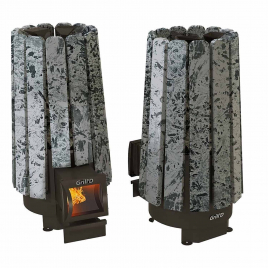 Дровяная банная печь GrillD Cometa Vega 240 Long Stone Pro (Серпентинит)