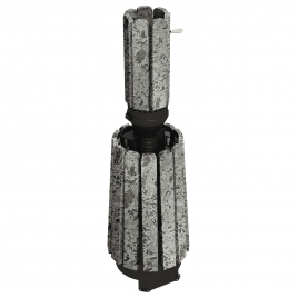 Дровяная банная печь GrillD Cometa 180 Vega Long Window Max Stone, серпентинит