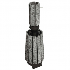 Дровяная банная печь GrillD Cometa 180 Vega Window Stone Pro, серпентинит