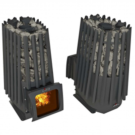Дровяная банная печь GrillD Cometa 350 Vega Short Window Max
