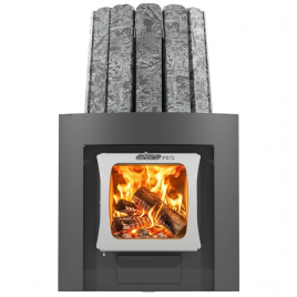 Дровяная банная печь GrillD Cometa Vega 240 Long Max Stone Pro (Серпентинит)