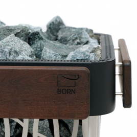 Электрическая печь BORN S150E Stone Black (Камень Черный), 15 кВт