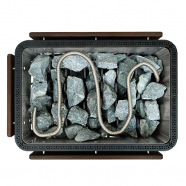 Электрическая печь BORN S180E Stone Black (Камень Черный), 18 кВт