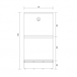 Электрическая печь для саун IKI Pillar 42 кВт