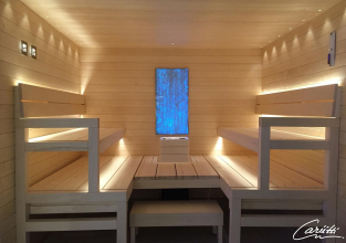  Комплект Cariitti для подсветки полков Sauna Linear Led 1M, оптоволокно