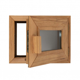 Окно Woodson PRO 30х40 см, стекло серое, дуб