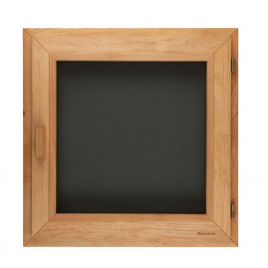 Окно Woodson PRO 60х60 см, стекло серое, ольха