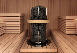 Печь для сауны Sawo Tower TH12-240NI-P круглая, 24 кВт, без пульта