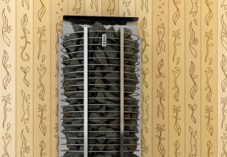 Печь для сауны Sawo Tower TH3-45NB-WL-P пристенная, 4,5 кВт, встроенный пульт в комплекте