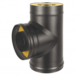 Сэндвич-тройник Везувий BLACK (AISI 430/0,5мм + Оц.) д.150х250