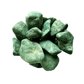 Серпентинит крупный шлифованный 20 кг